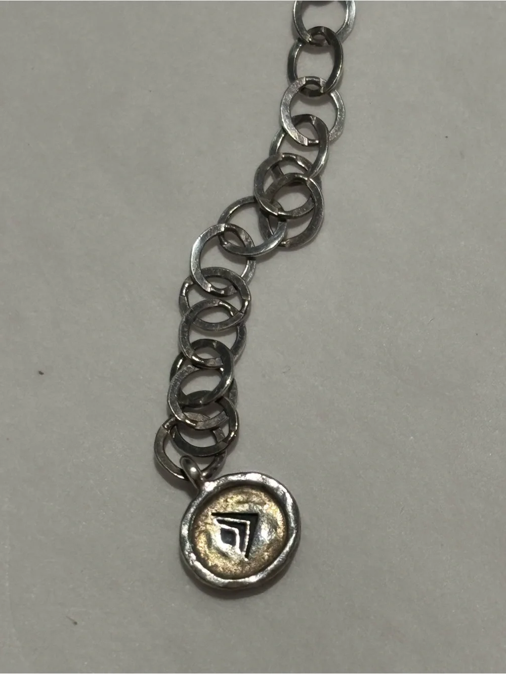 Silpada Silver Interlocking Circle Pendant Necklace